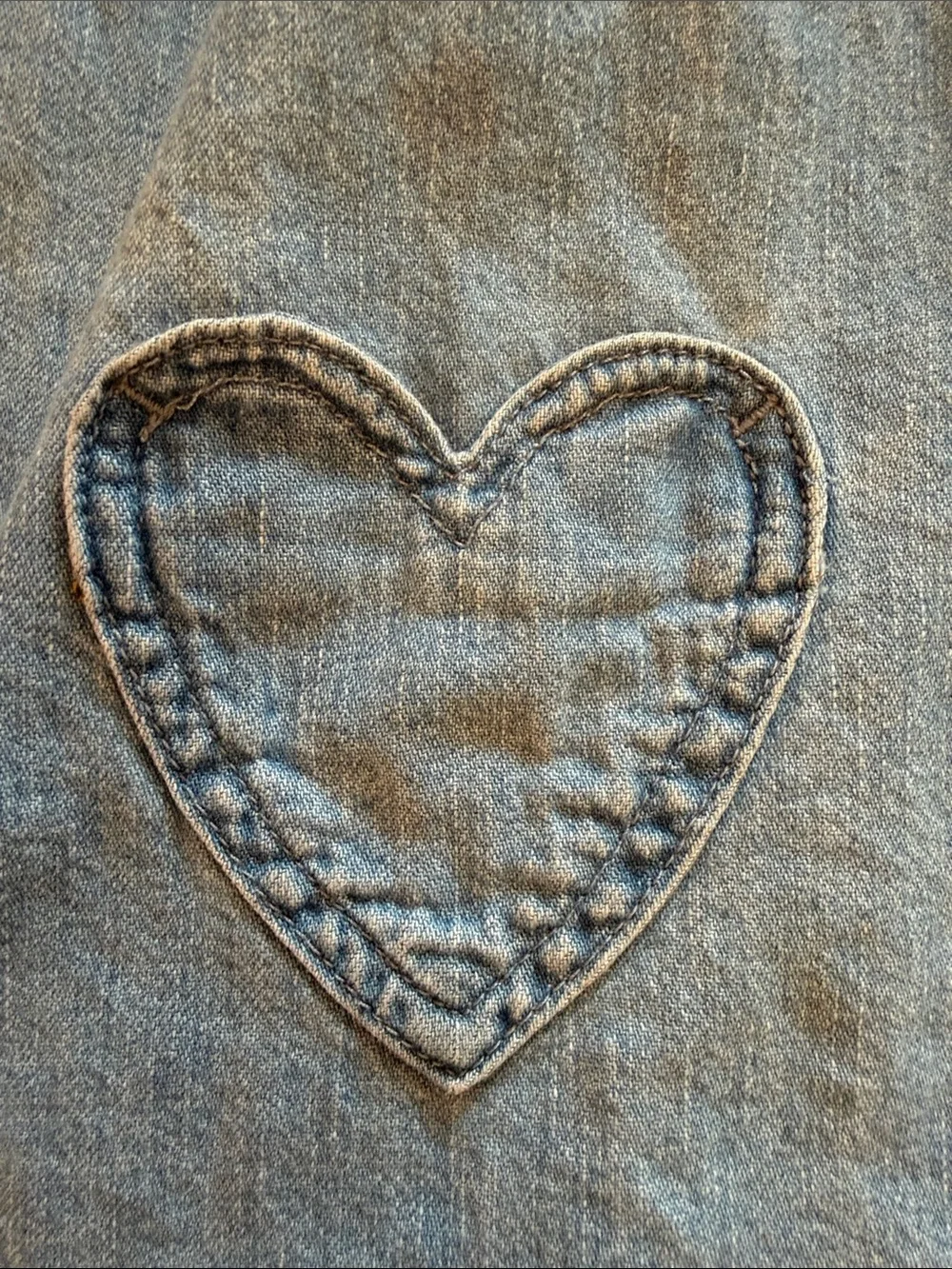 GAP Denim Dress with Heart Pockets